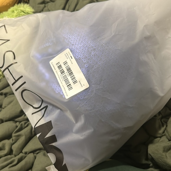 Fashion Nova Sequin Royal Blue Dress - Picture 3 of 3